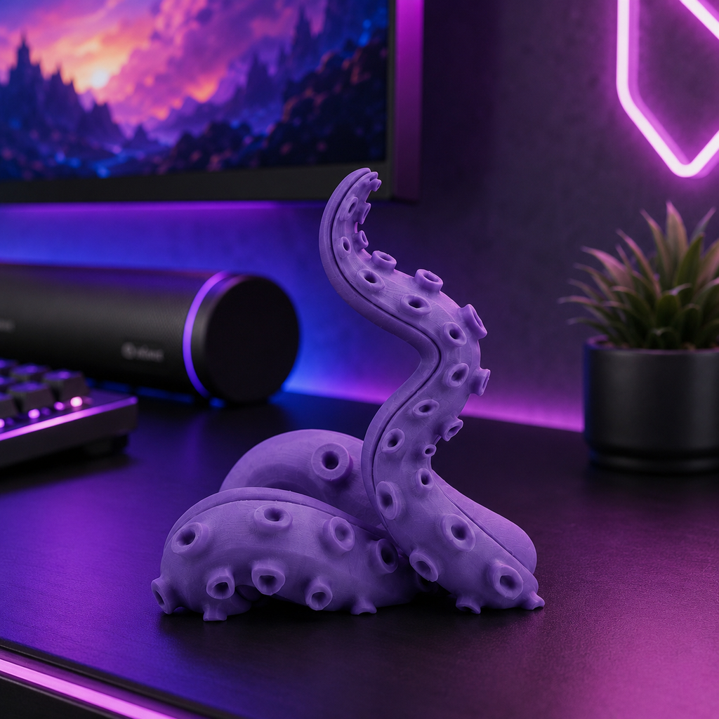 Tentacle Controller Stand for PS5 | 3D Printed Gaming Display Dock