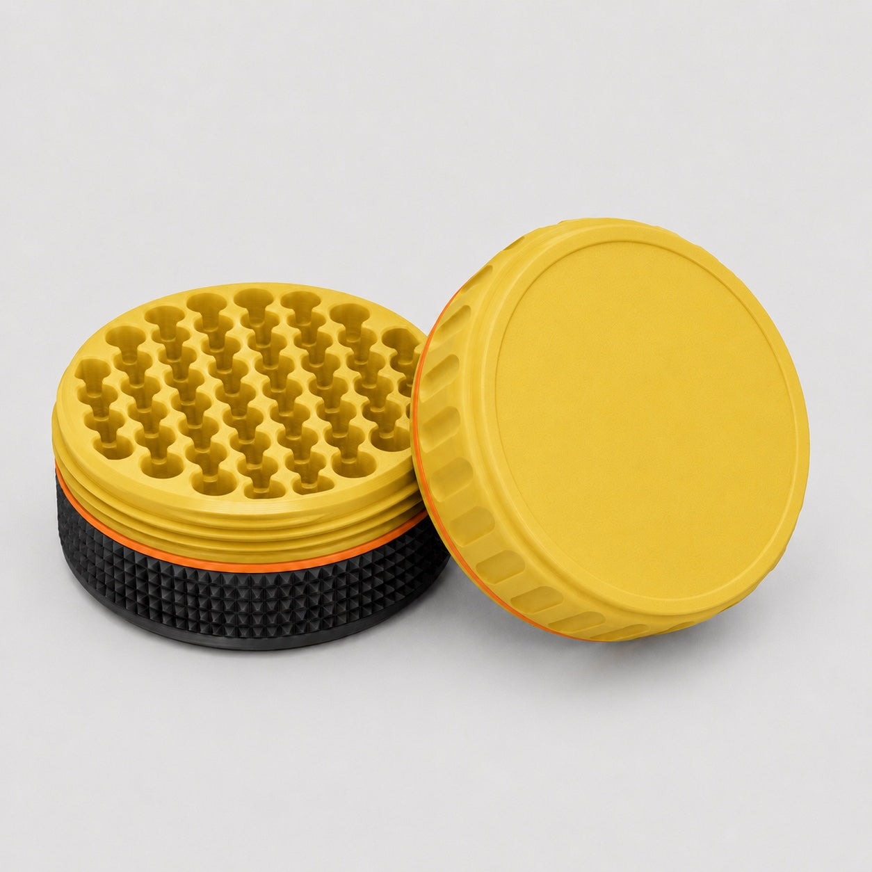 Yellow ammo storage container with plain lid