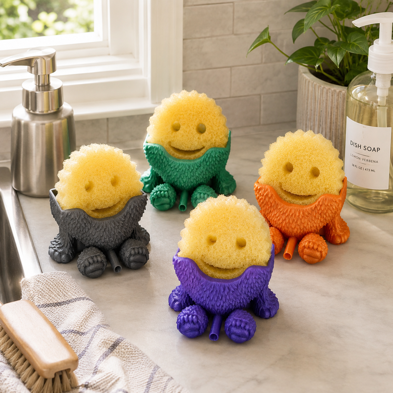 NAMVEXO 3D printed Bigfoot kitchen sponge holder and sink organizer