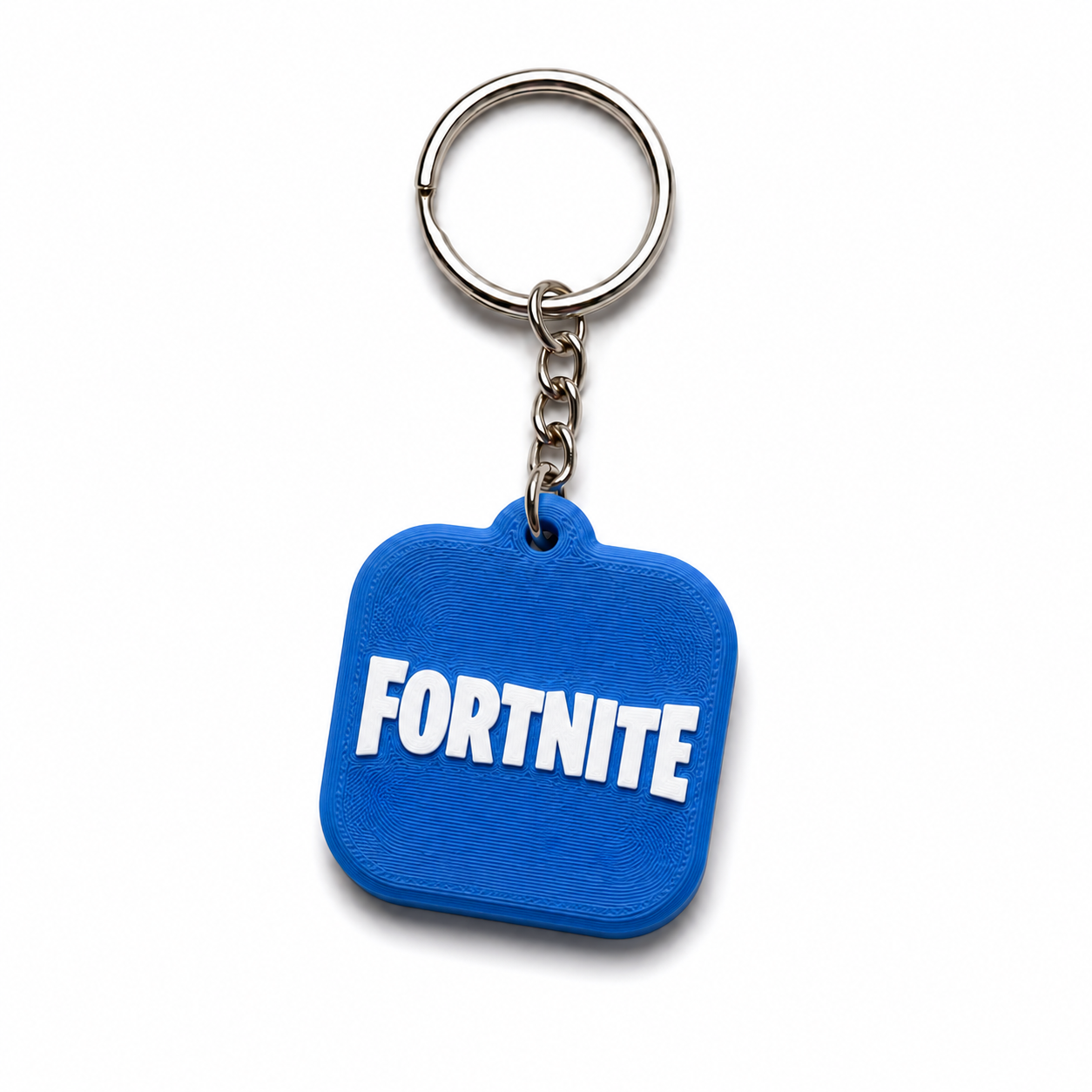 Fortnite design NFC keychain for sharing a gaming, creator, or community link