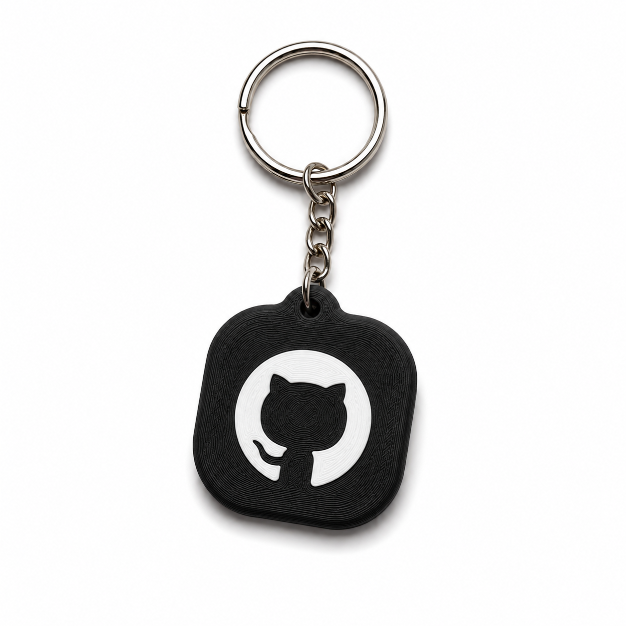 GitHub design NFC keychain for sharing a developer profile, portfolio, or repository