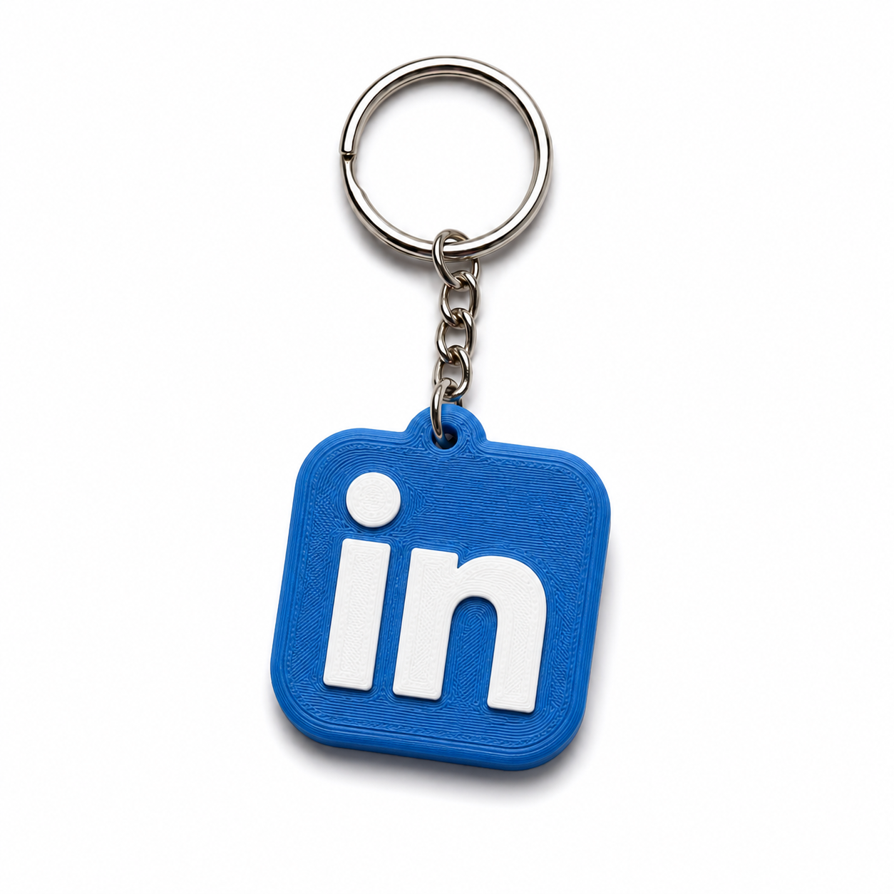 LinkedIn design NFC networking keychain for sharing a professional profile