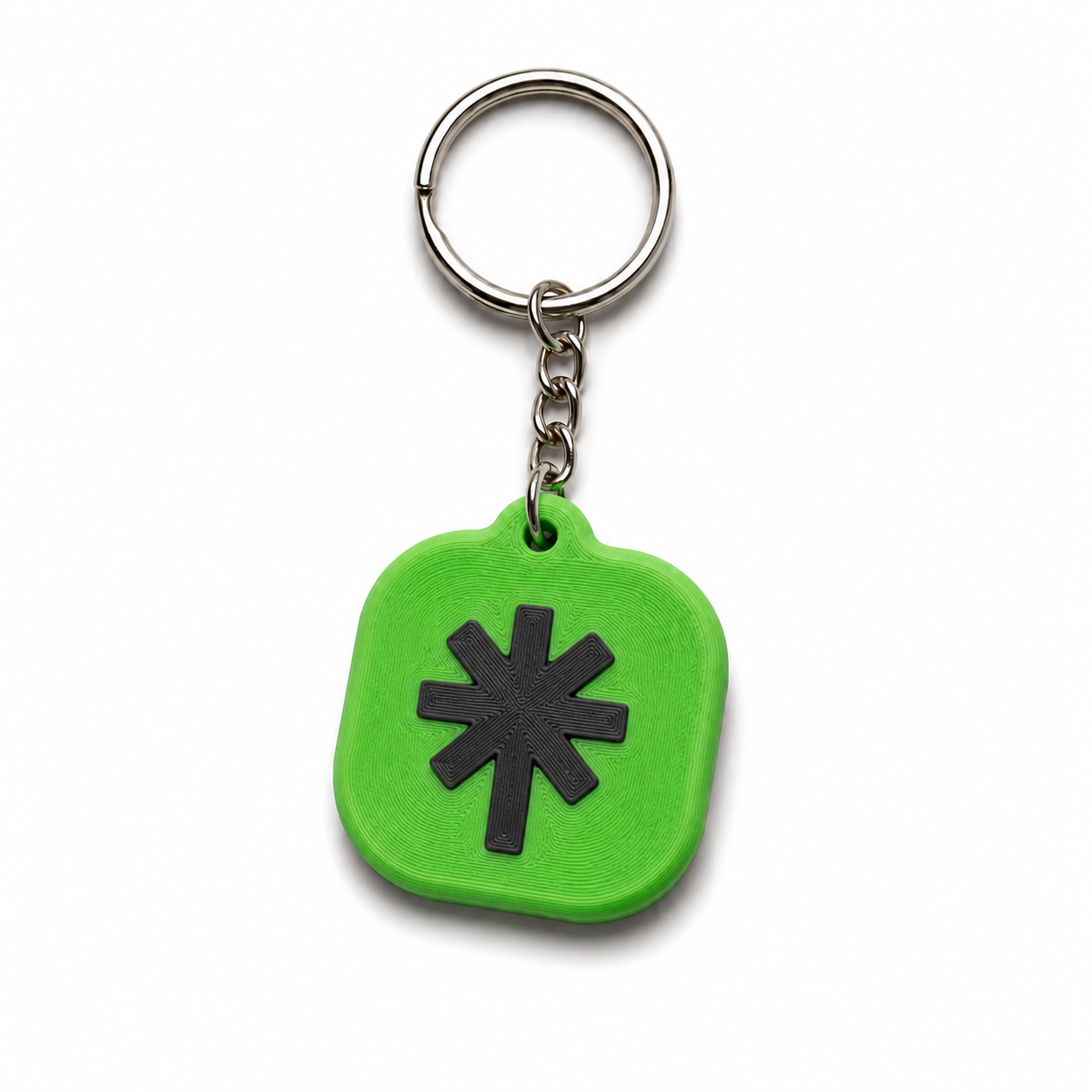 Linktree design NFC keychain for sharing a link-in-bio landing page