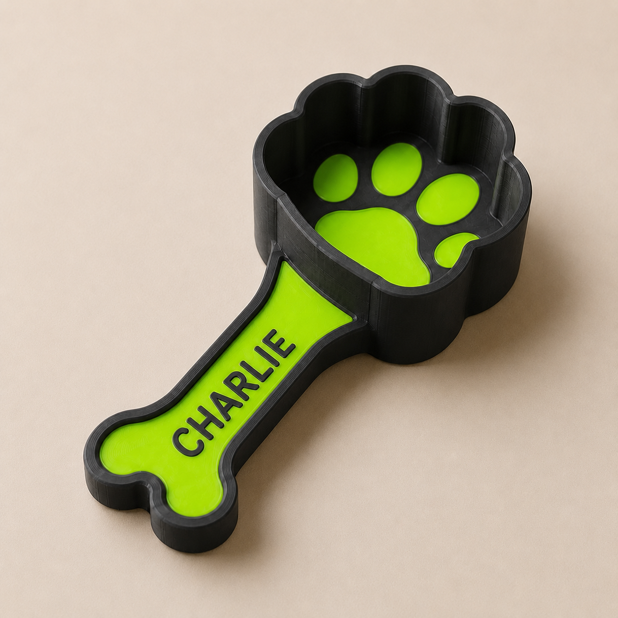 NAMVEXO personalized kibble scoop for pet food container and feeding station
