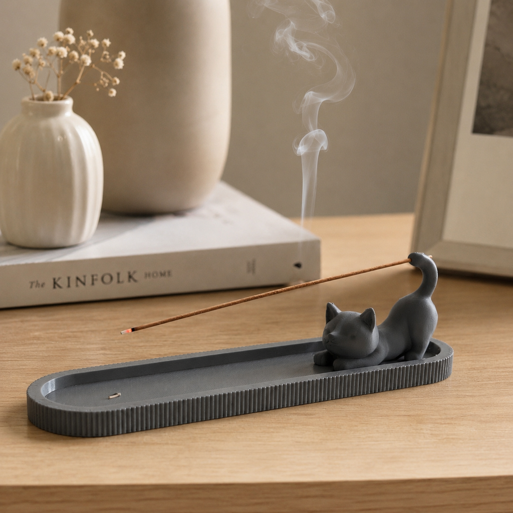 NAMVEXO 3D printed incense burner holder with ash catching tray