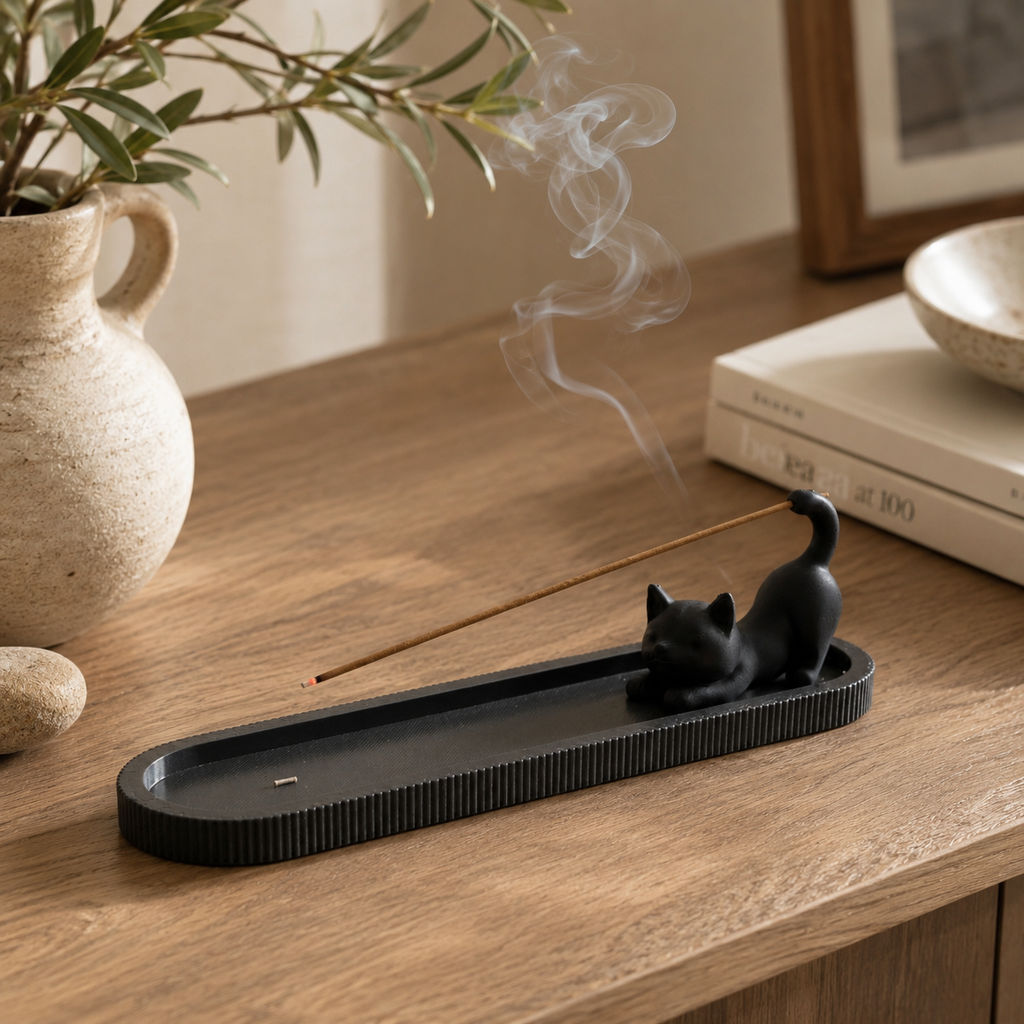 3D printed incense holder and ash tray for peaceful meditation and home spaces