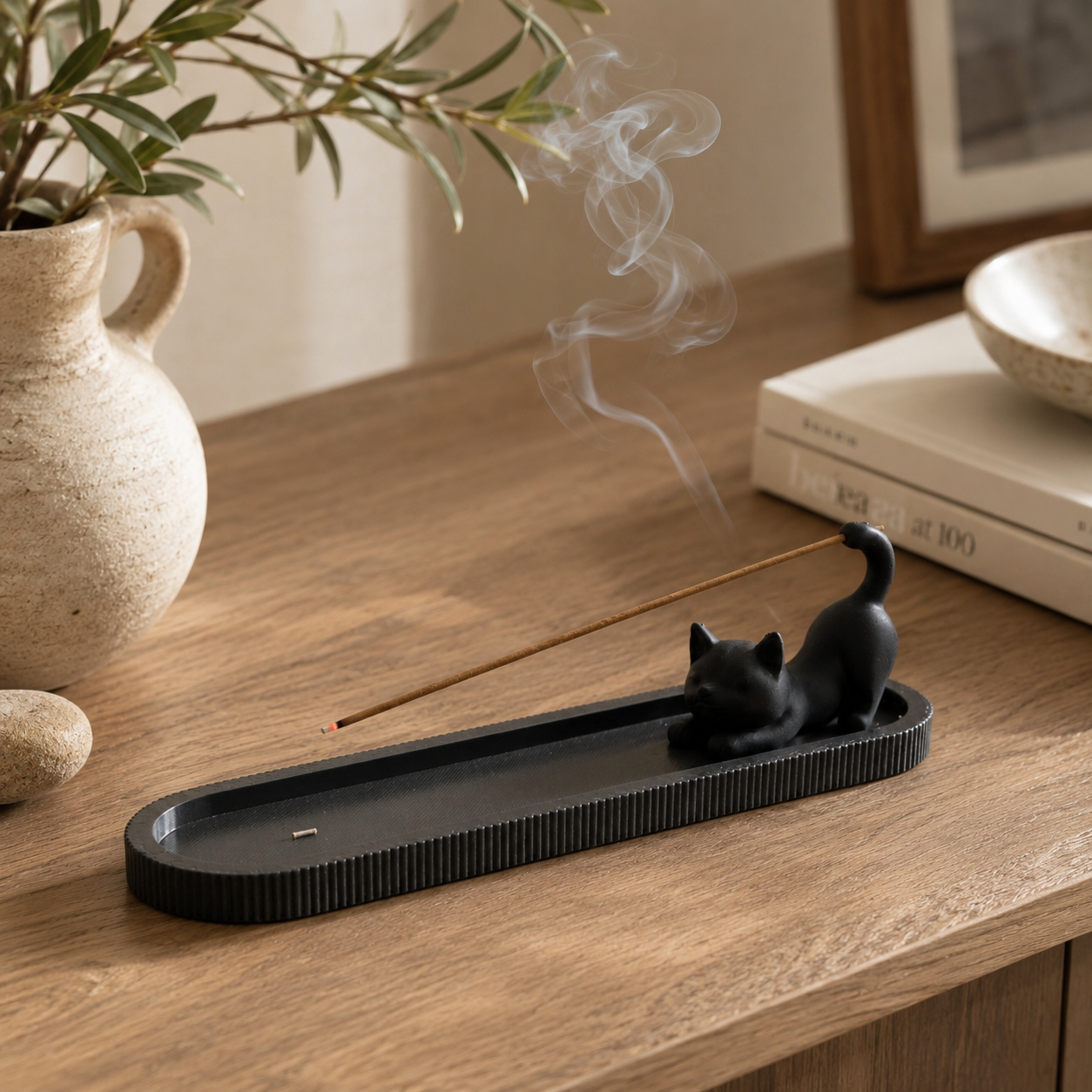 3D printed incense holder and ash tray for peaceful meditation and home spaces