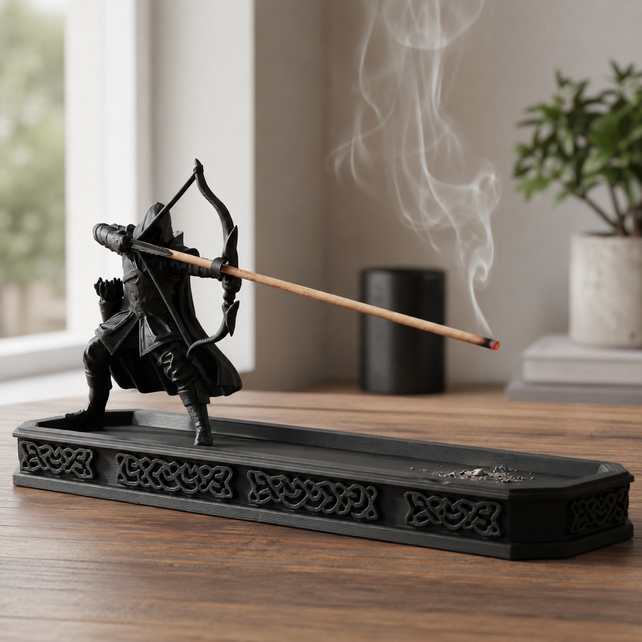 NAMVEXO incense holder for sticks with integrated ash catching tray