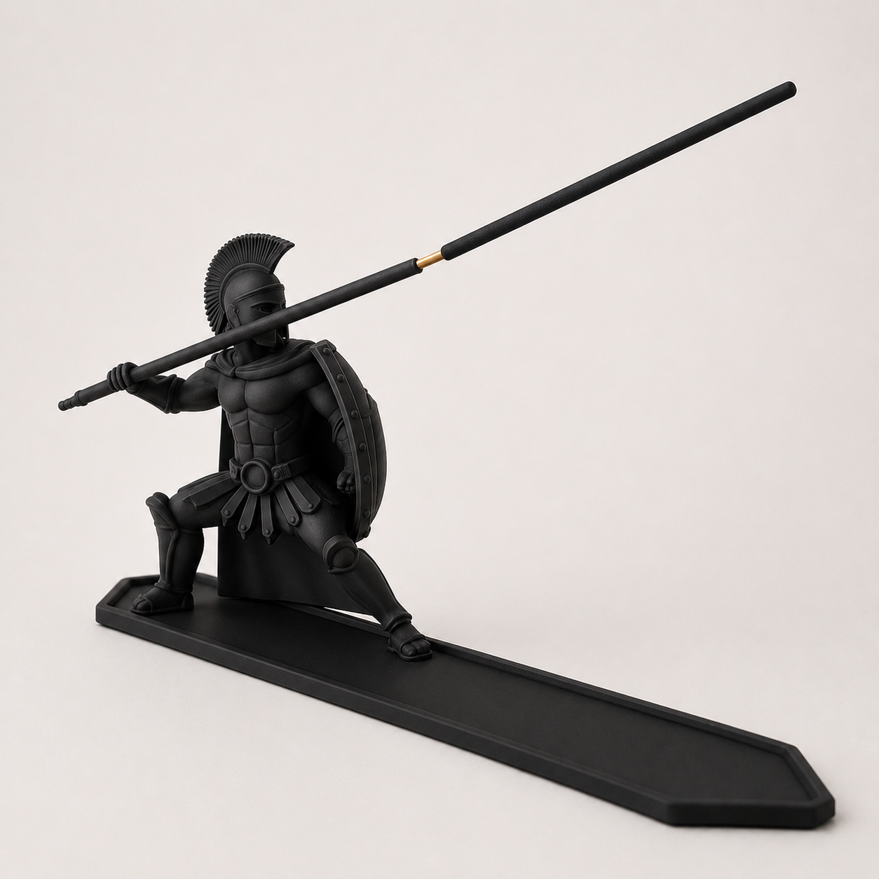 3D printed sculptural incense holder and ash catcher tray for modern decor