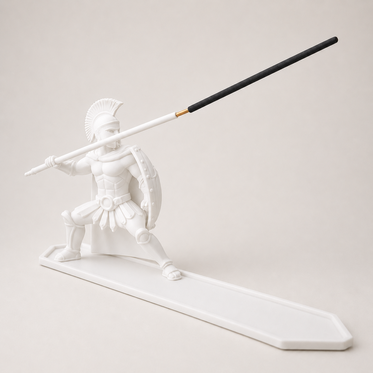 Decorative incense stick holder with ash catching tray for home fragrance styling