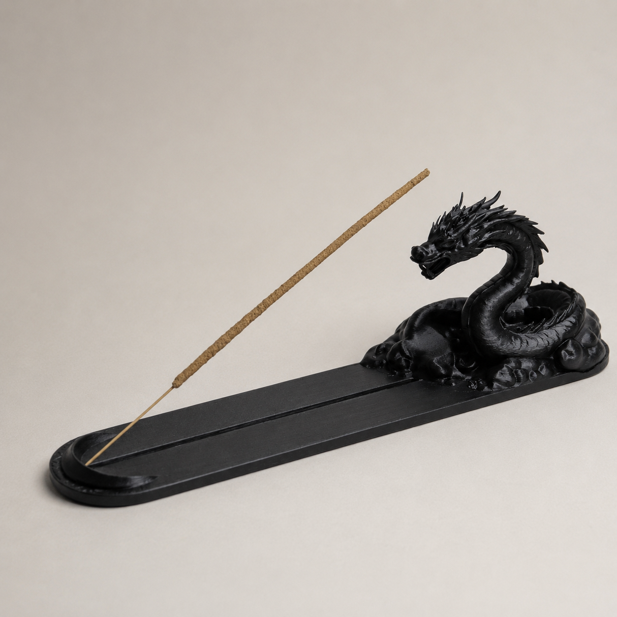 Decorative incense burner tray with modern 3D printed sculptural design