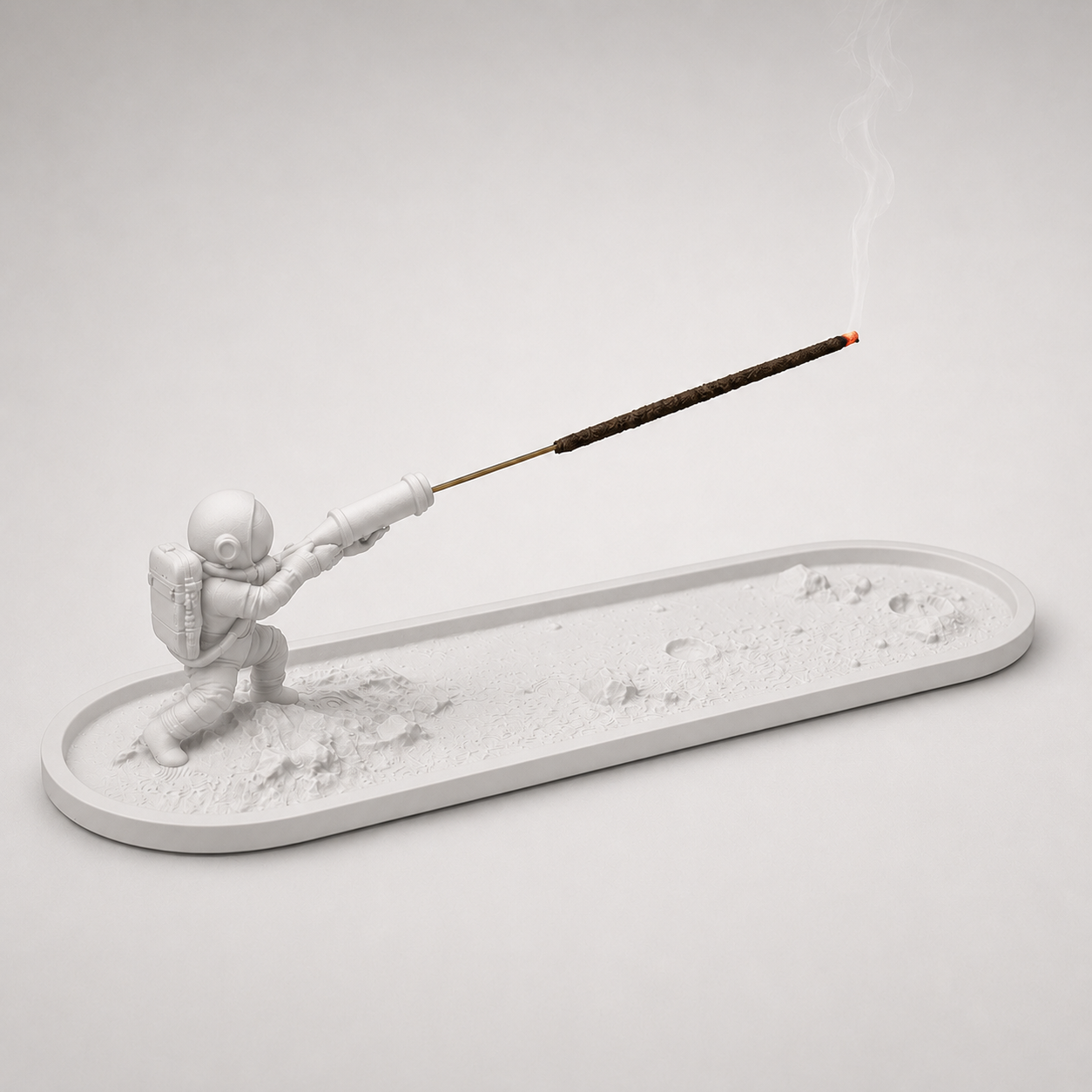 NAMVEXO sculptural incense stick holder and integrated ash tray