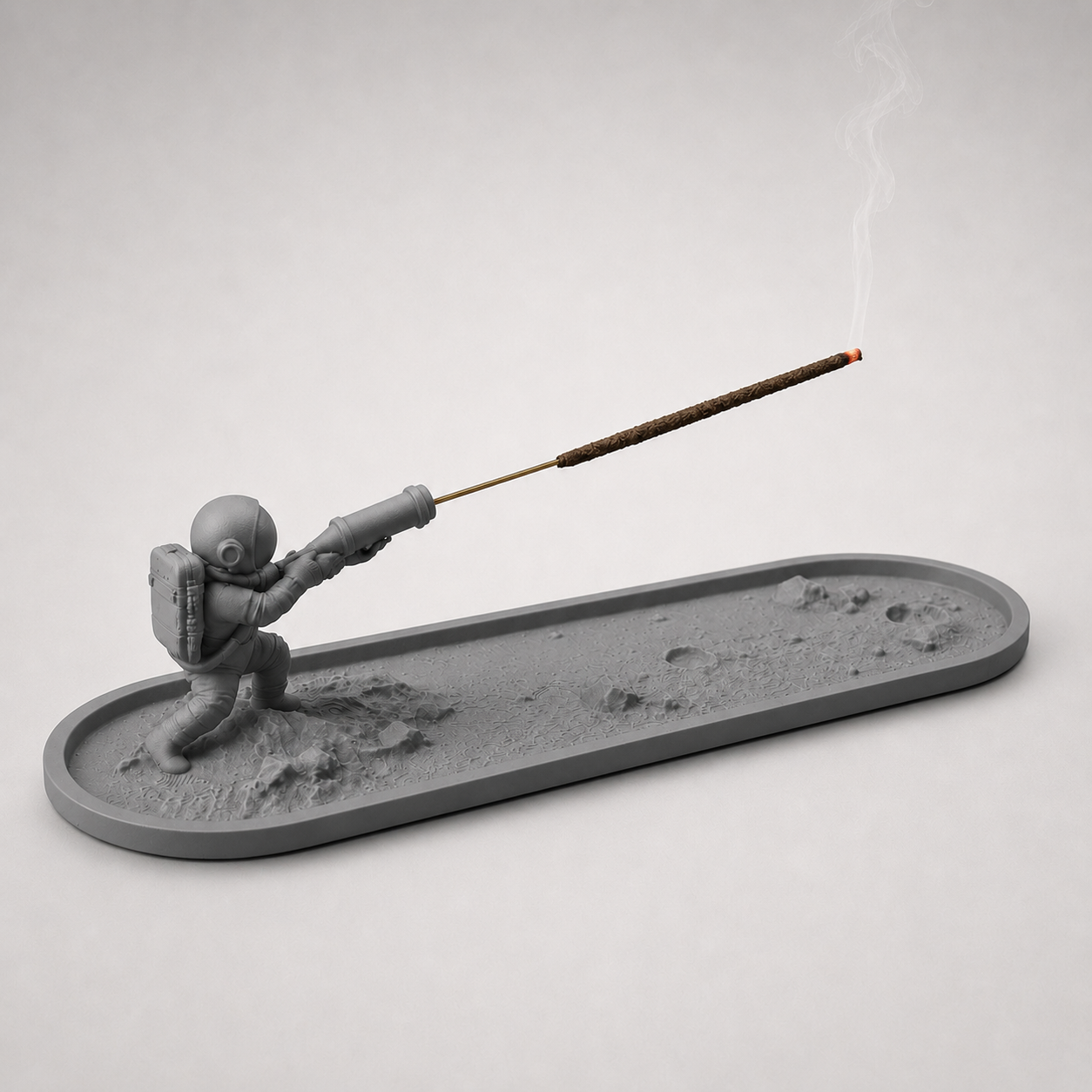 3D printed sculptural incense holder and ash tray for tabletop decoration