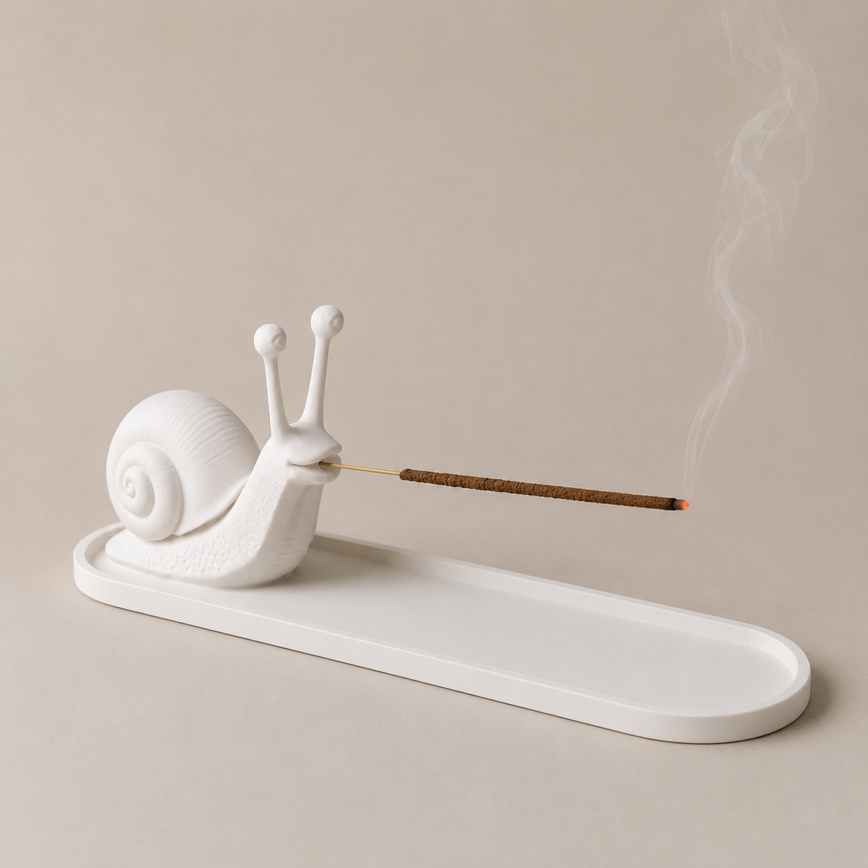 Decorative NAMVEXO incense holder tray with modern sculptural 3D printed design