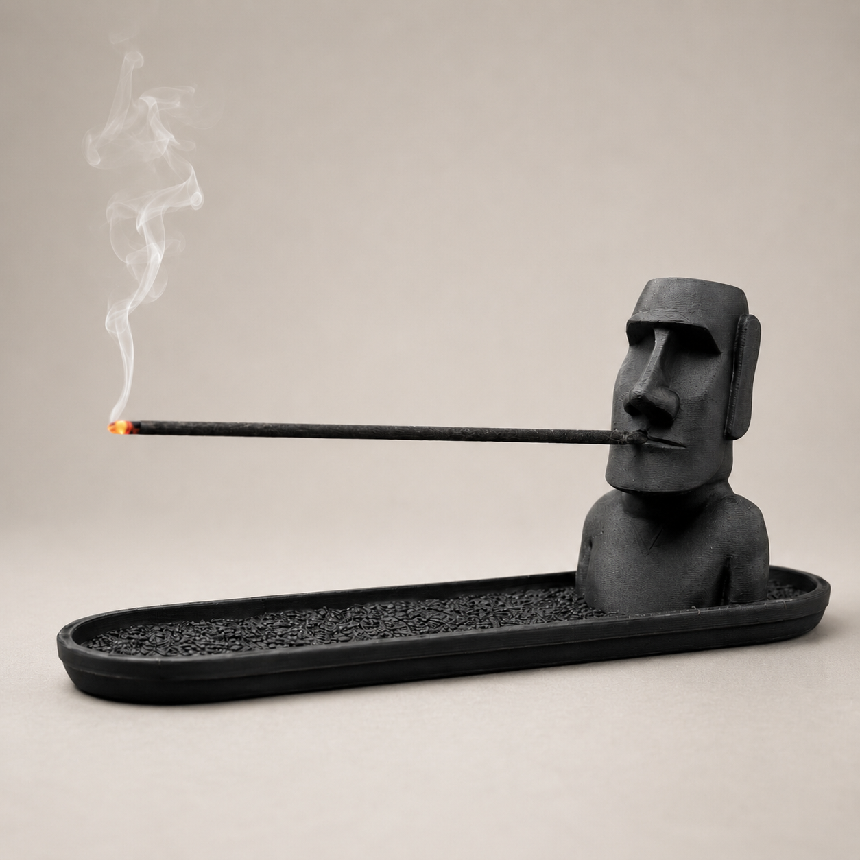 3D printed incense holder and ash catcher tray, nine sculptural design collection