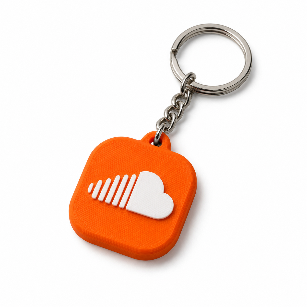 SoundCloud design NFC keychain for sharing an artist, playlist, or track link