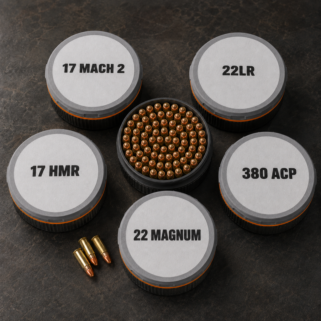 Ammo holder container with stackable removable lid design