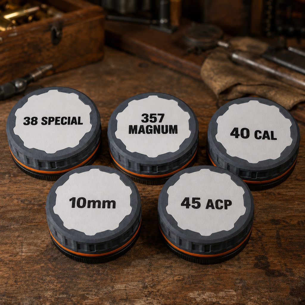 Ammo organizer with ribbed body and removable top