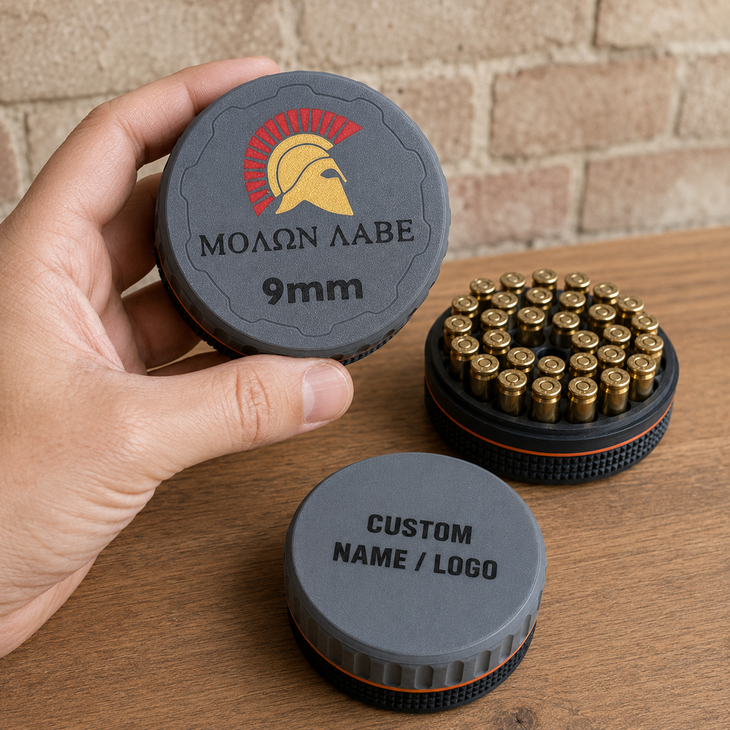 Stackable ammo storage container for organized cartridge collections