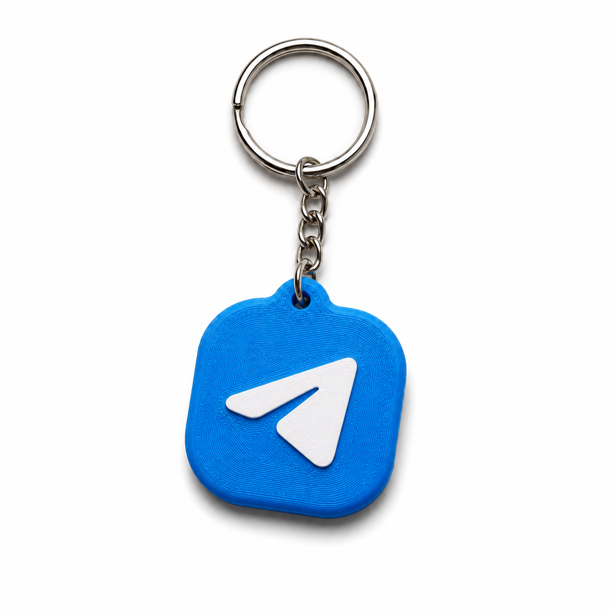 Telegram design NFC keychain for sharing a profile, channel, group, or contact link
