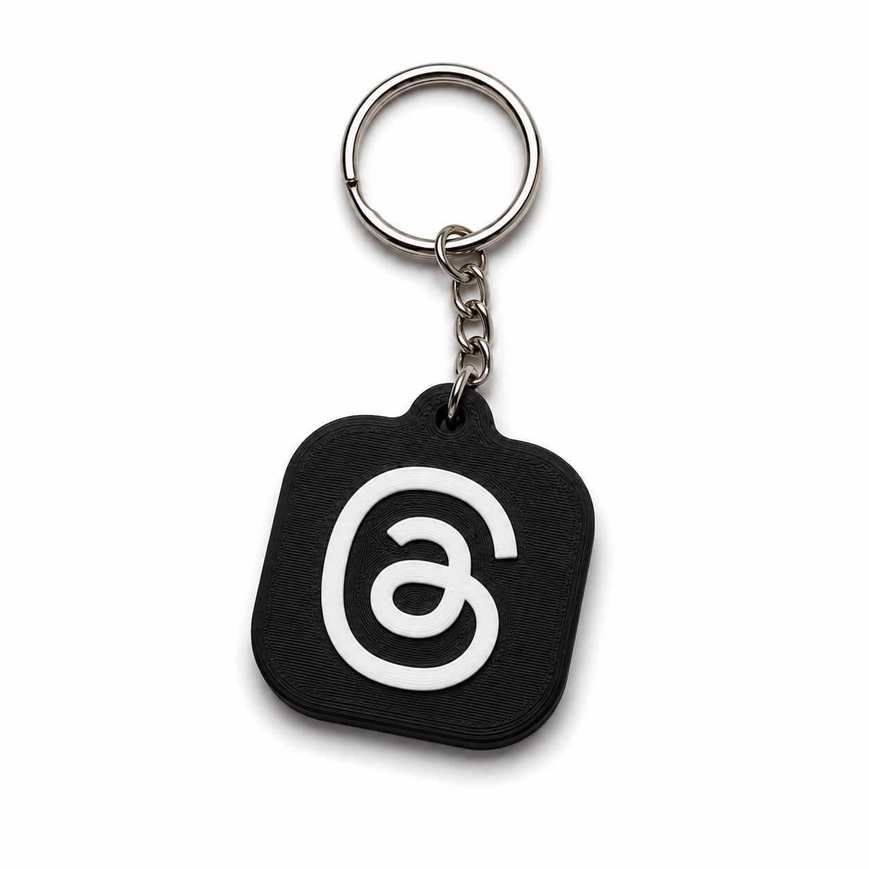 Threads design NFC keychain for sharing a social profile or post