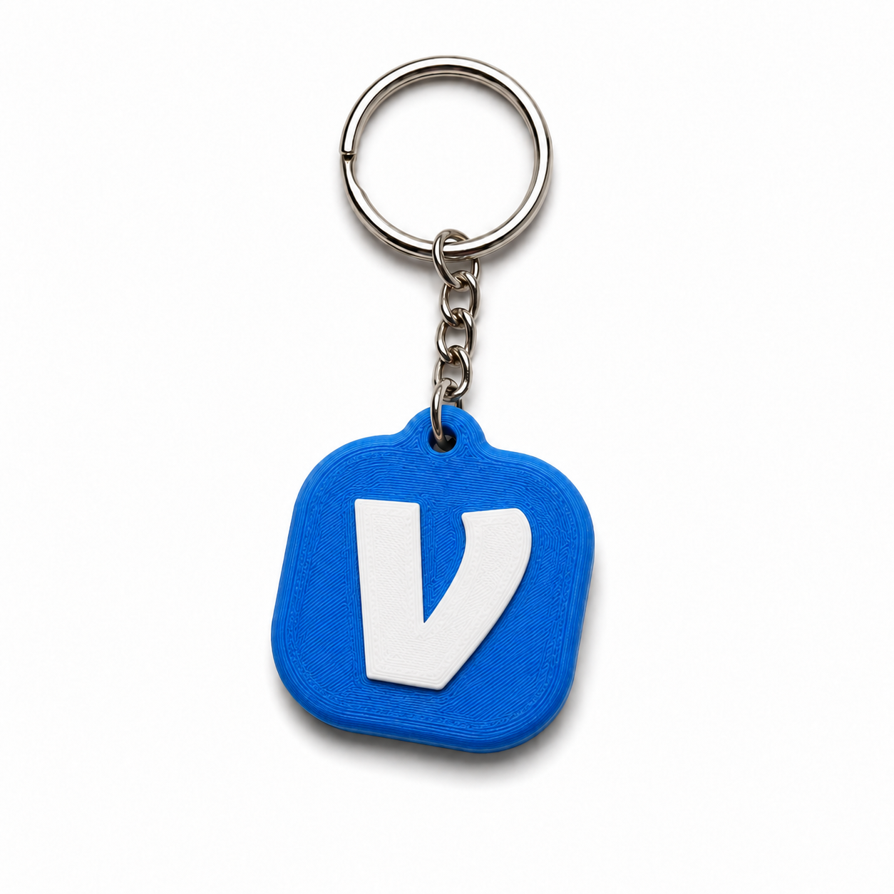 Venmo design NFC keychain for opening a customer-provided payment or profile link