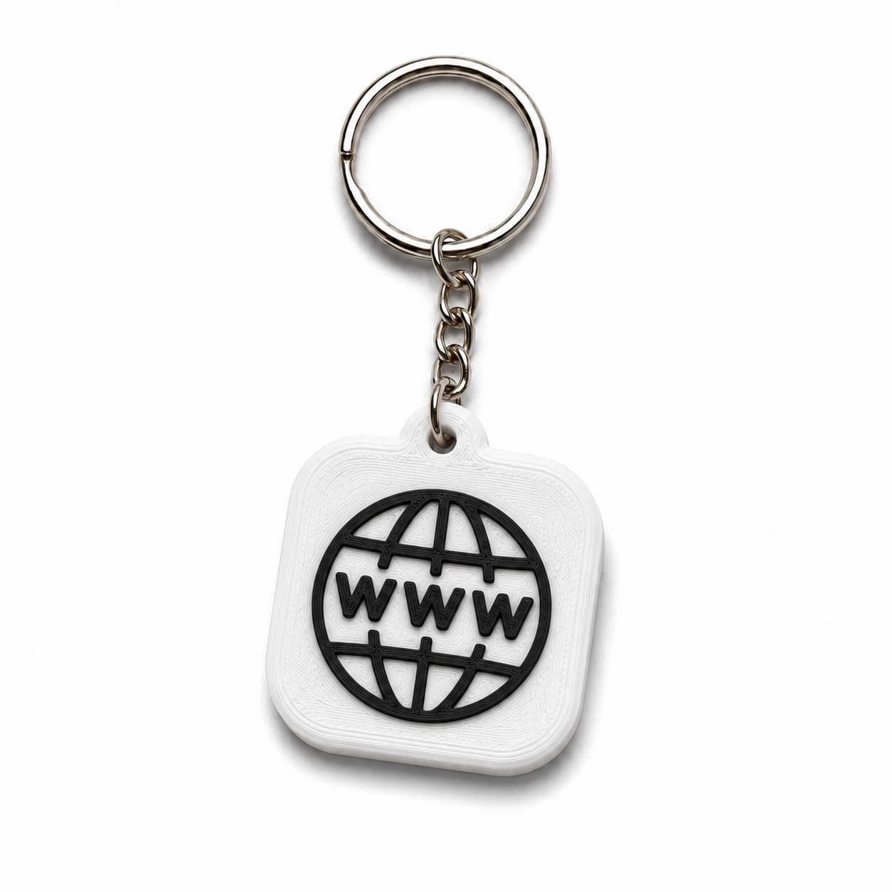 Website design NFC keychain for sharing a portfolio, booking page, menu, shop, or custom URL